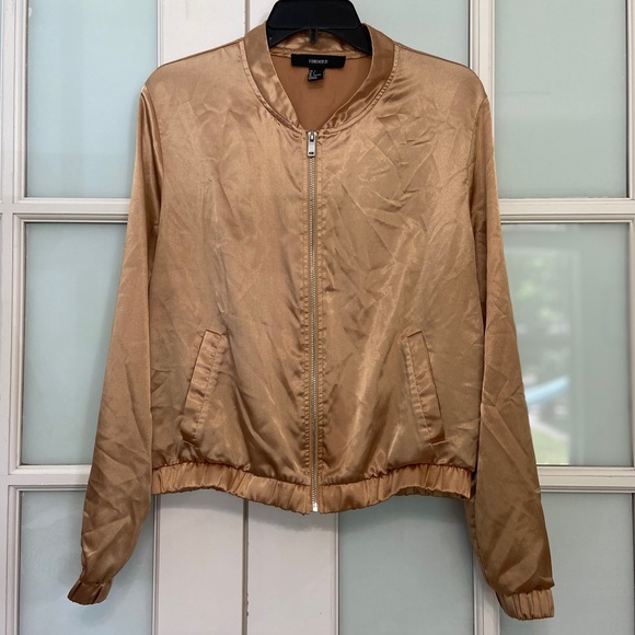 🌸 3 for $15 🌸 Gold Bomber Jacket - Picture 3 of 6